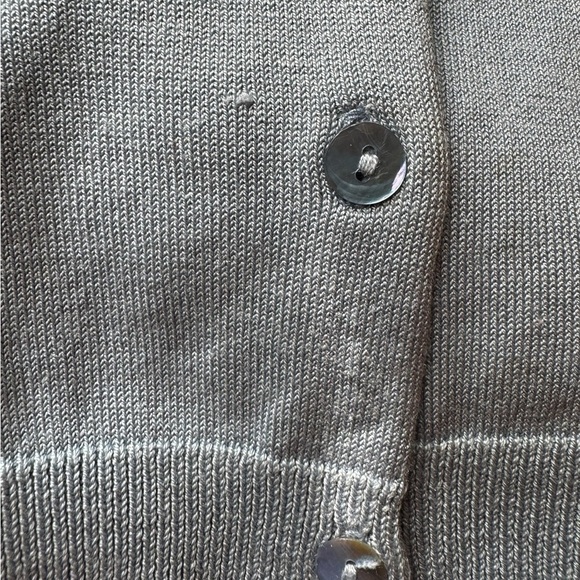 Silx by August Silk Blue Faux Fur Cardigan Women's Size Large - Picture 7 of 9